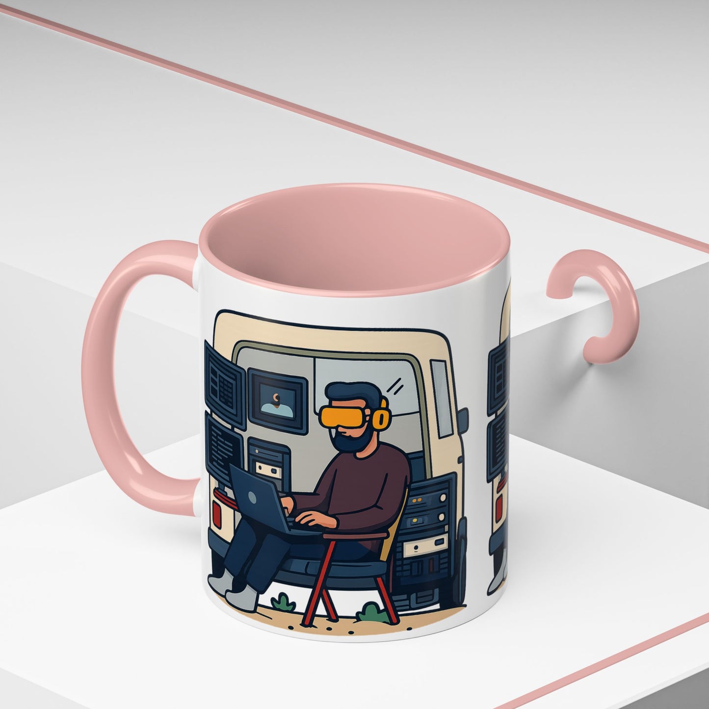 Retro Camper Van Ceramic Coffee Mug, 11oz or 15oz