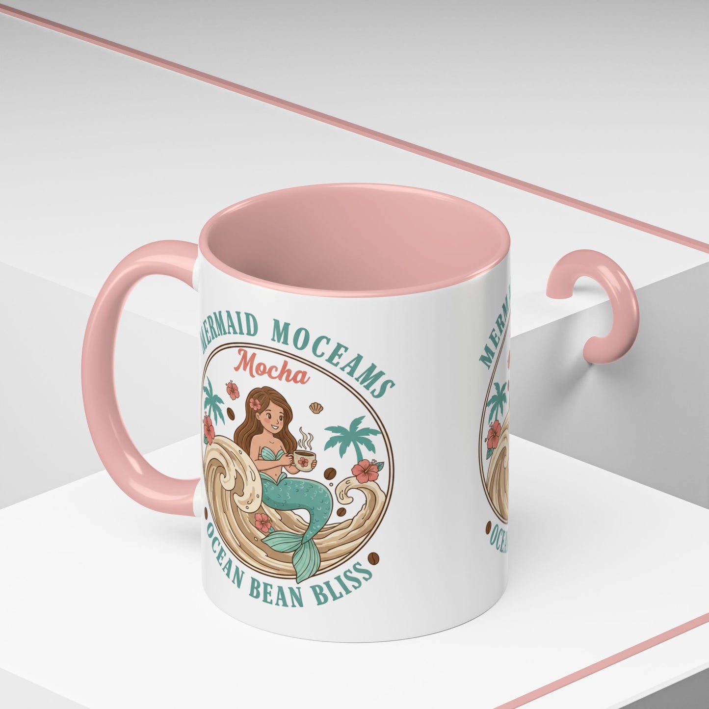 Tropical Palm Ceramic Coffee Mug | Paradise Awaits Beach Gift