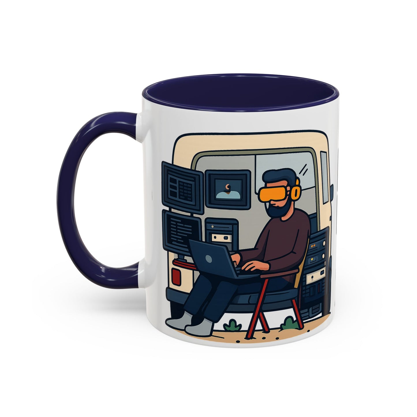 Retro Camper Van Ceramic Coffee Mug, 11oz or 15oz