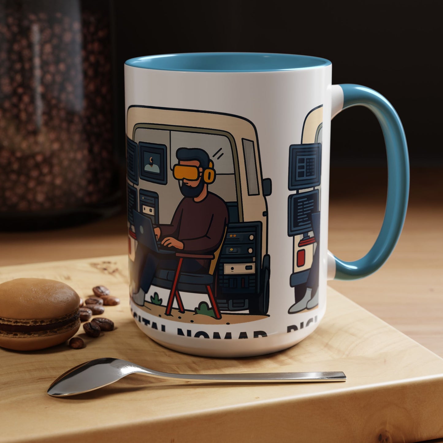 Retro Camper Van Ceramic Coffee Mug, 11oz or 15oz