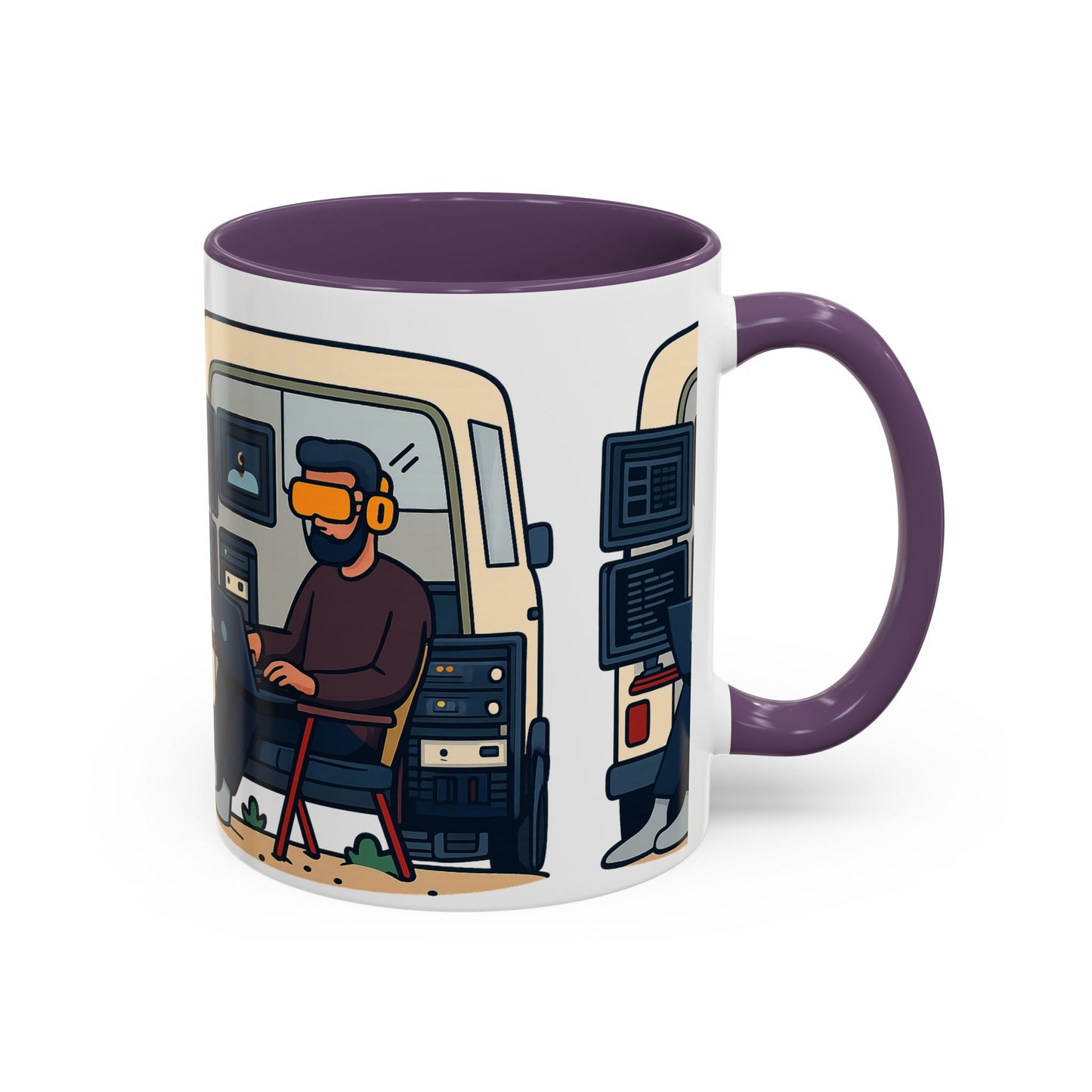 Retro Camper Van Ceramic Coffee Mug, 11oz or 15oz