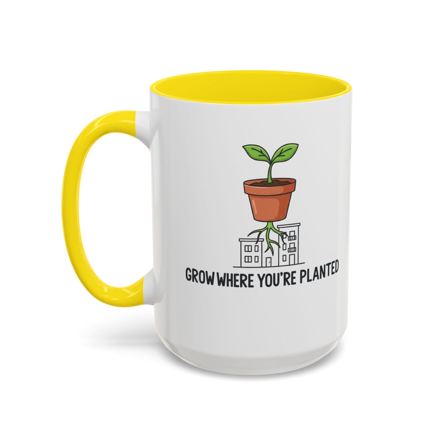 Watered & Well Planted Ceramic Coffee Mug | Plant Lover Gift