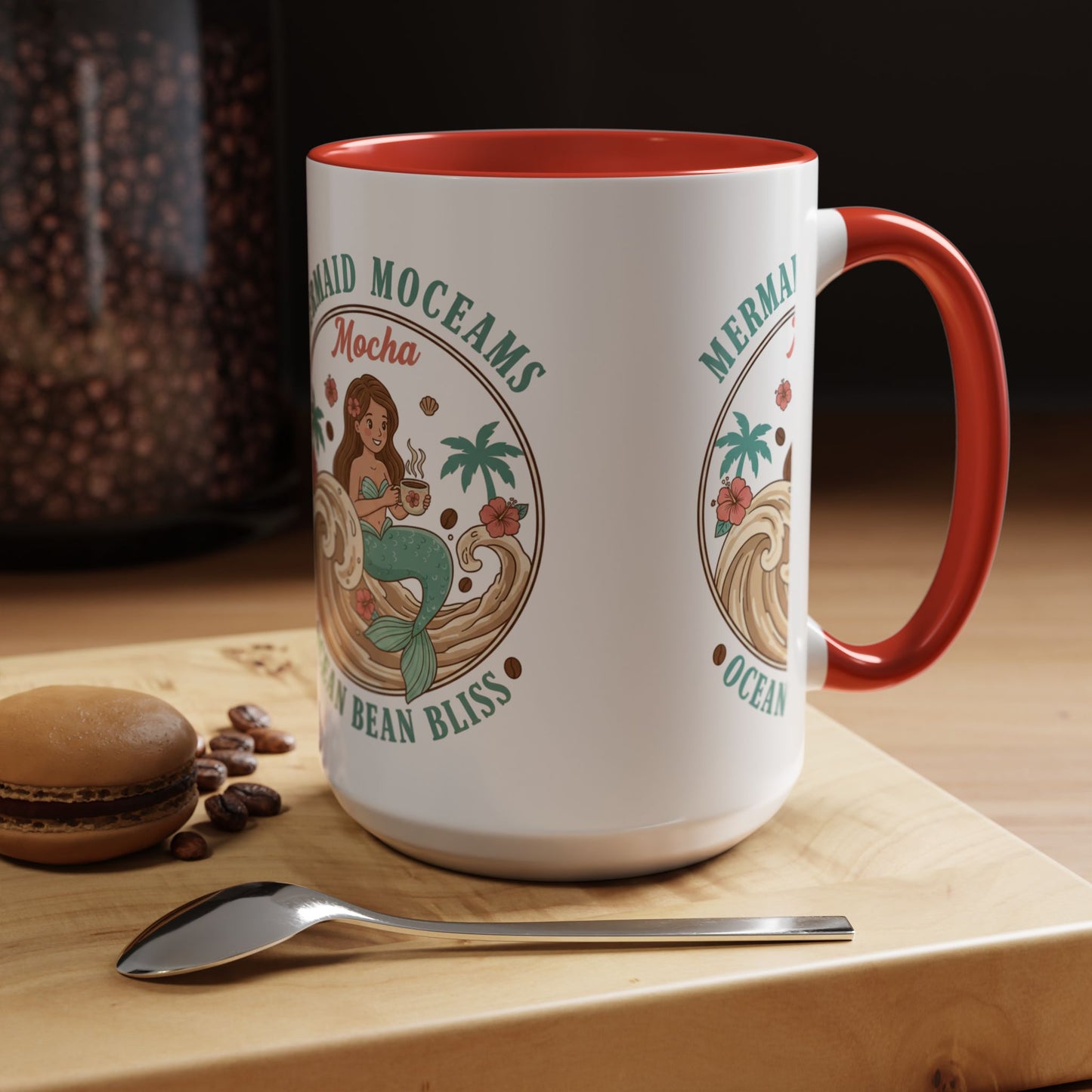 Tropical Palm Ceramic Coffee Mug | Paradise Awaits Beach Gift