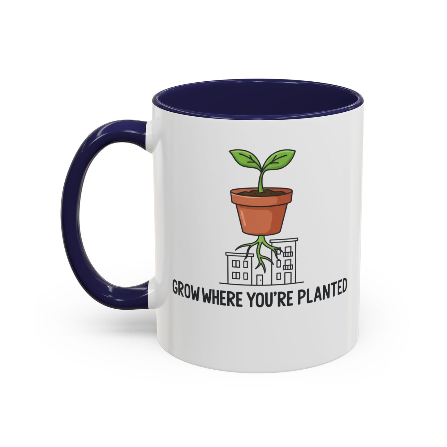 Watered & Well Planted Ceramic Coffee Mug | Plant Lover Gift