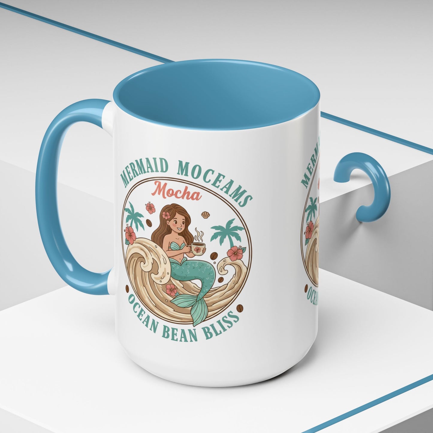 Tropical Palm Ceramic Coffee Mug | Paradise Awaits Beach Gift