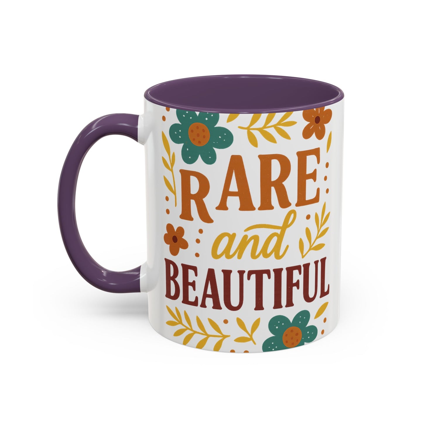 Beautiful Morning Floral Coffee Mug “You Are Beautiful” Inspirational Ceramic Accent Mug