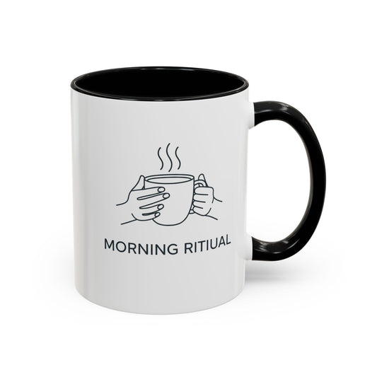 Mindful Morning Ritual Ceramic Coffee Mug | 11oz White Gift Cup