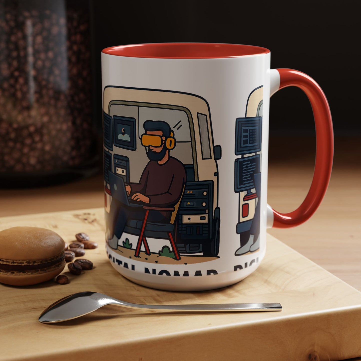 Retro Camper Van Ceramic Coffee Mug, 11oz or 15oz