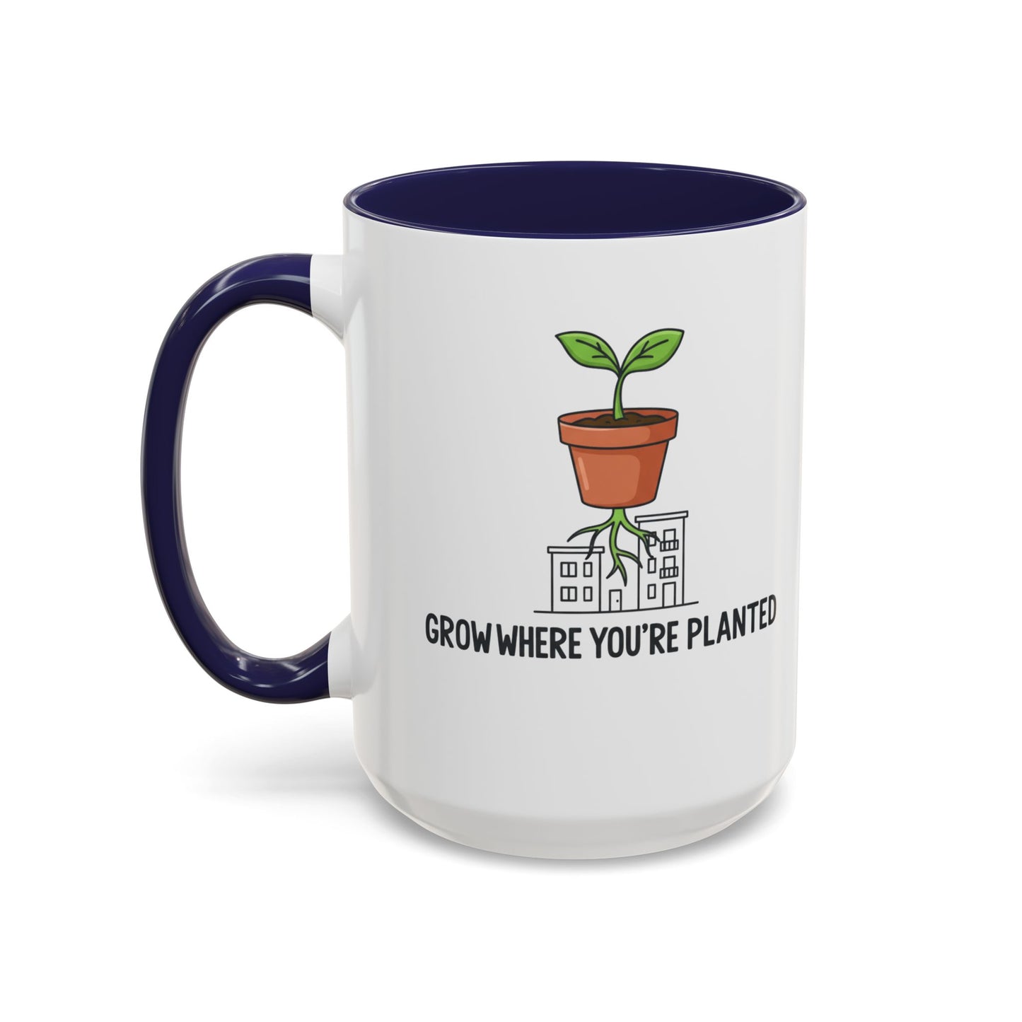 Watered & Well Planted Ceramic Coffee Mug | Plant Lover Gift