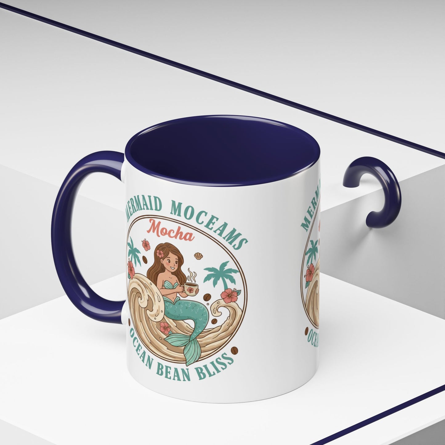 Tropical Palm Ceramic Coffee Mug | Paradise Awaits Beach Gift