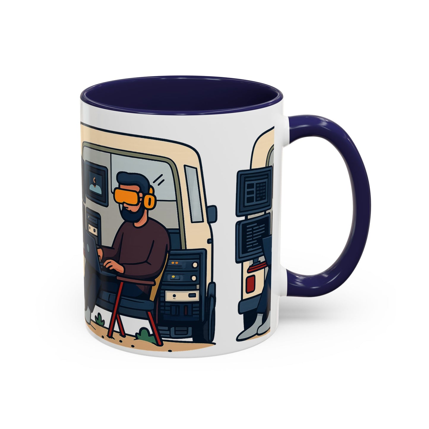 Retro Camper Van Ceramic Coffee Mug, 11oz or 15oz