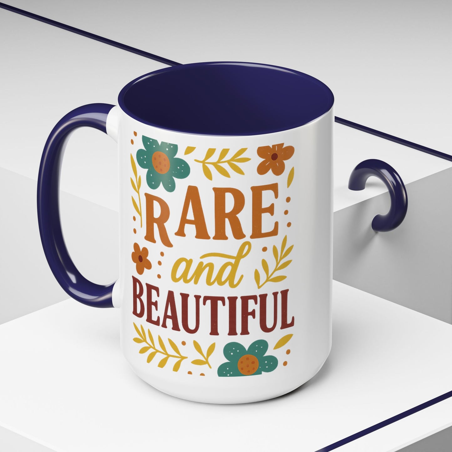 Beautiful Morning Floral Coffee Mug “You Are Beautiful” Inspirational Ceramic Accent Mug