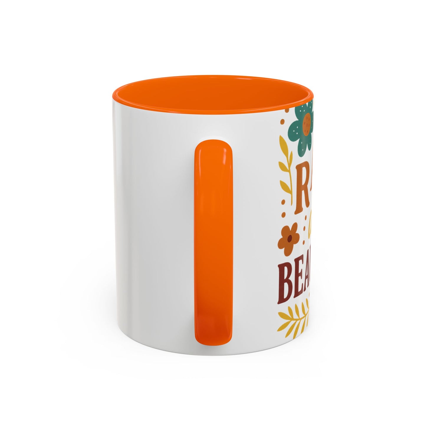 Beautiful Morning Floral Coffee Mug “You Are Beautiful” Inspirational Ceramic Accent Mug