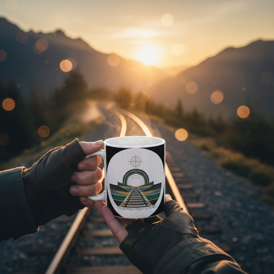 Inspirational Adventure Ceramic Coffee Mug | Unique Traveler Gift
