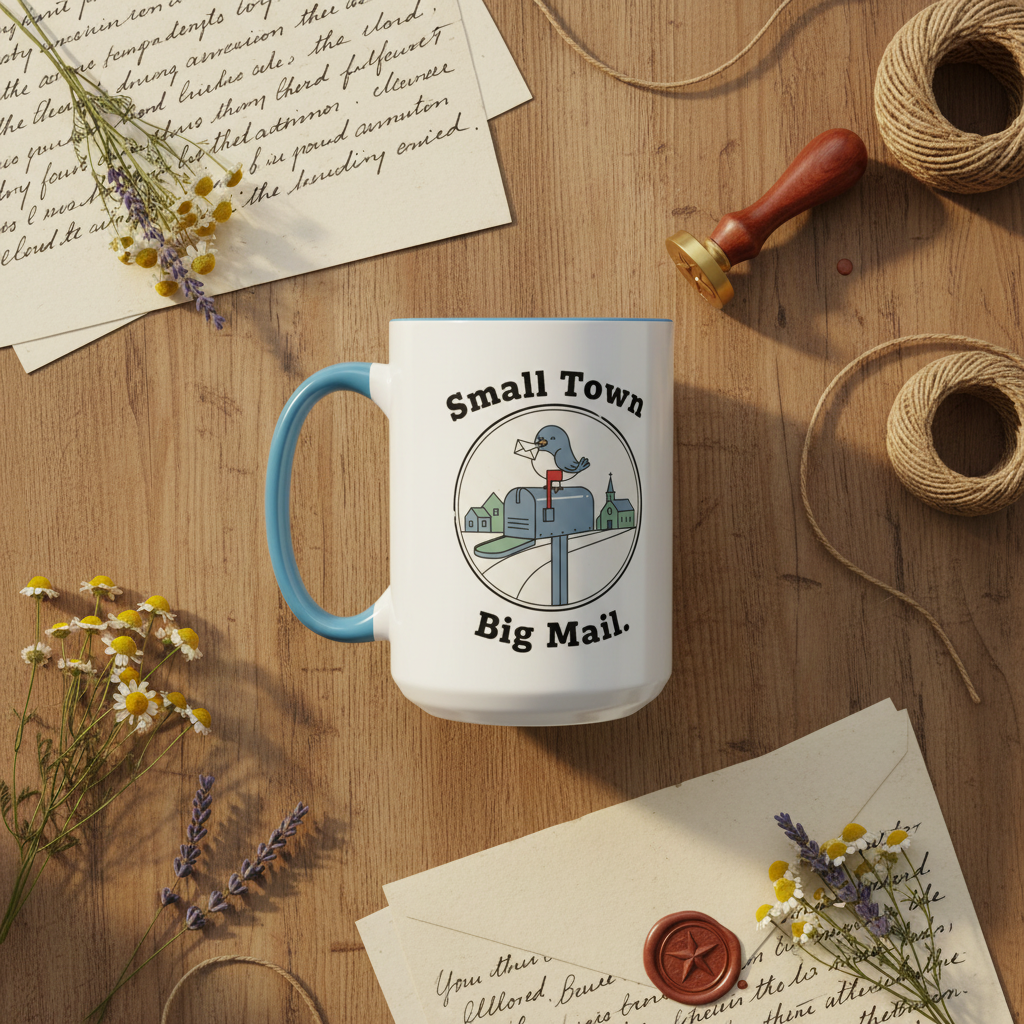 Town Reunion Ceramic Coffee Mug | Vintage Small Town Gift