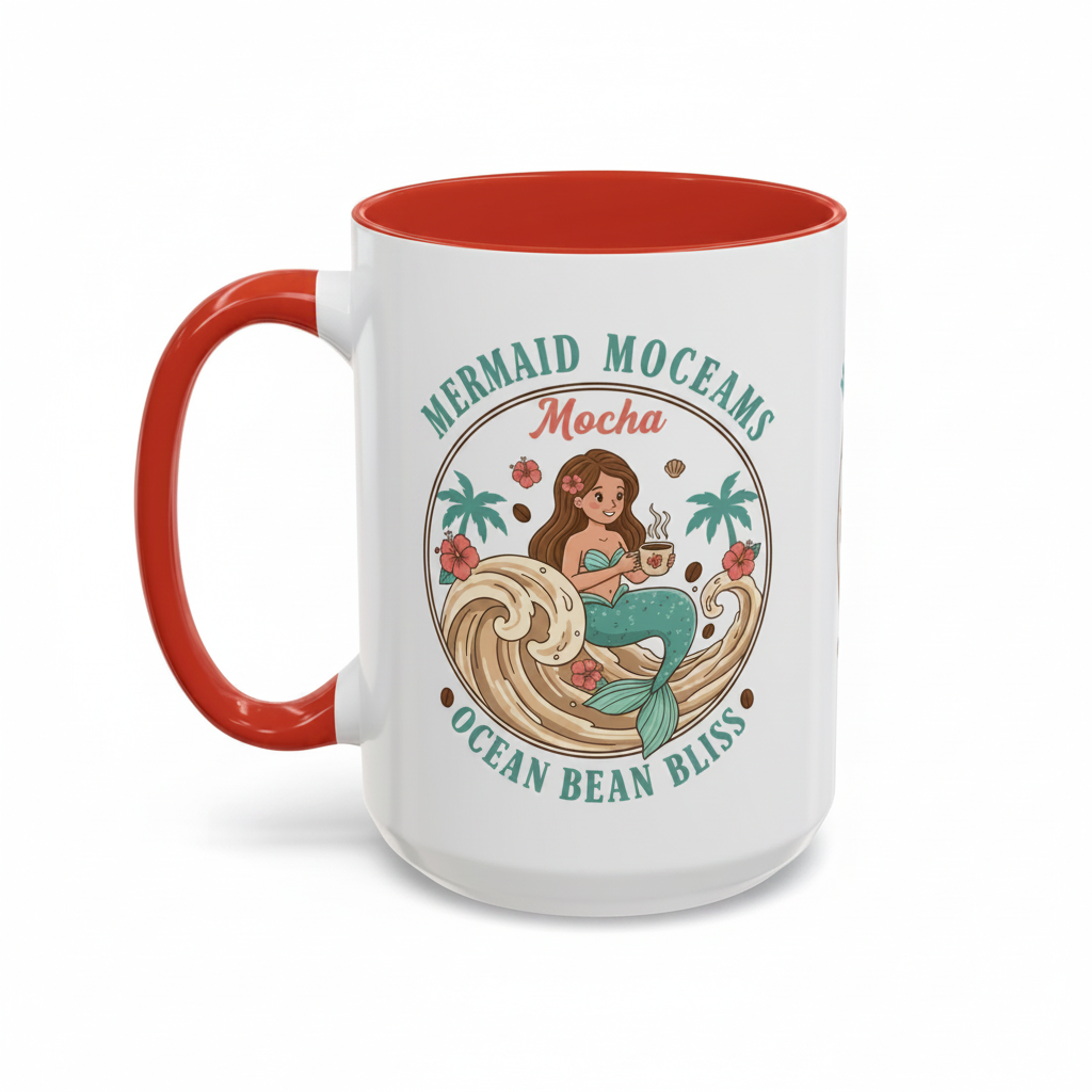 Tropical Palm Ceramic Coffee Mug | Paradise Awaits Beach Gift