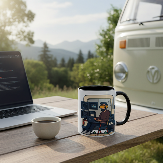 Retro Camper Van Ceramic Coffee Mug, 11oz or 15oz