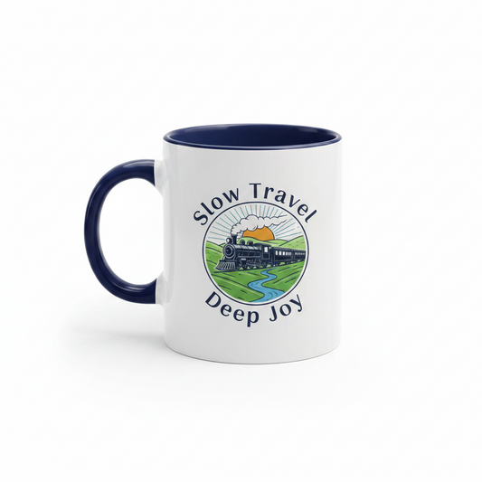 Vintage Camper Road Trip Ceramic Coffee Mug | 15oz Camping Gift