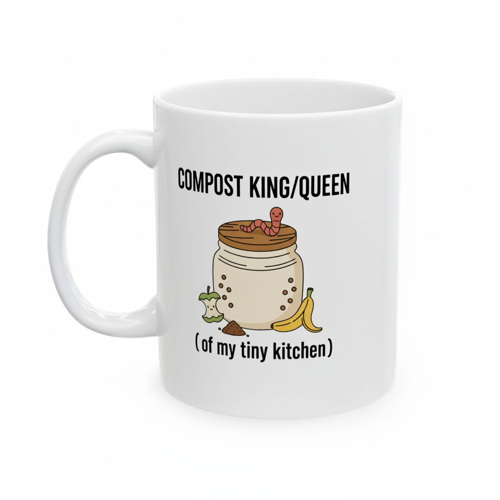 Funny Gardening Ceramic Coffee Mug | Composting Is My Love Language Gift