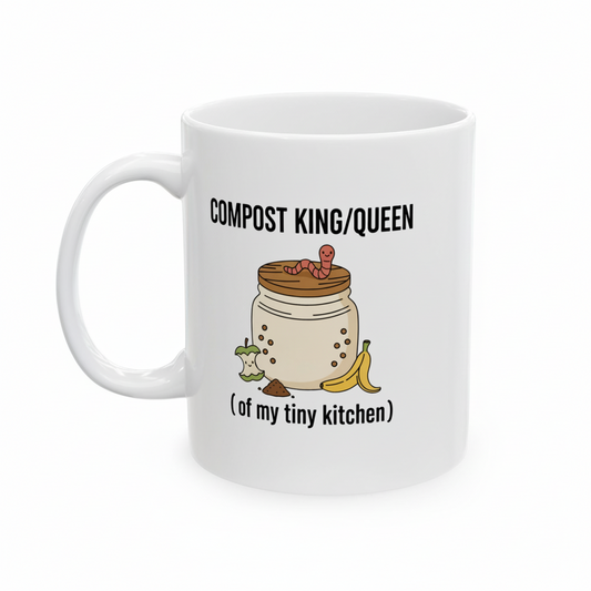 Funny Gardening Ceramic Coffee Mug | Composting Is My Love Language Gift