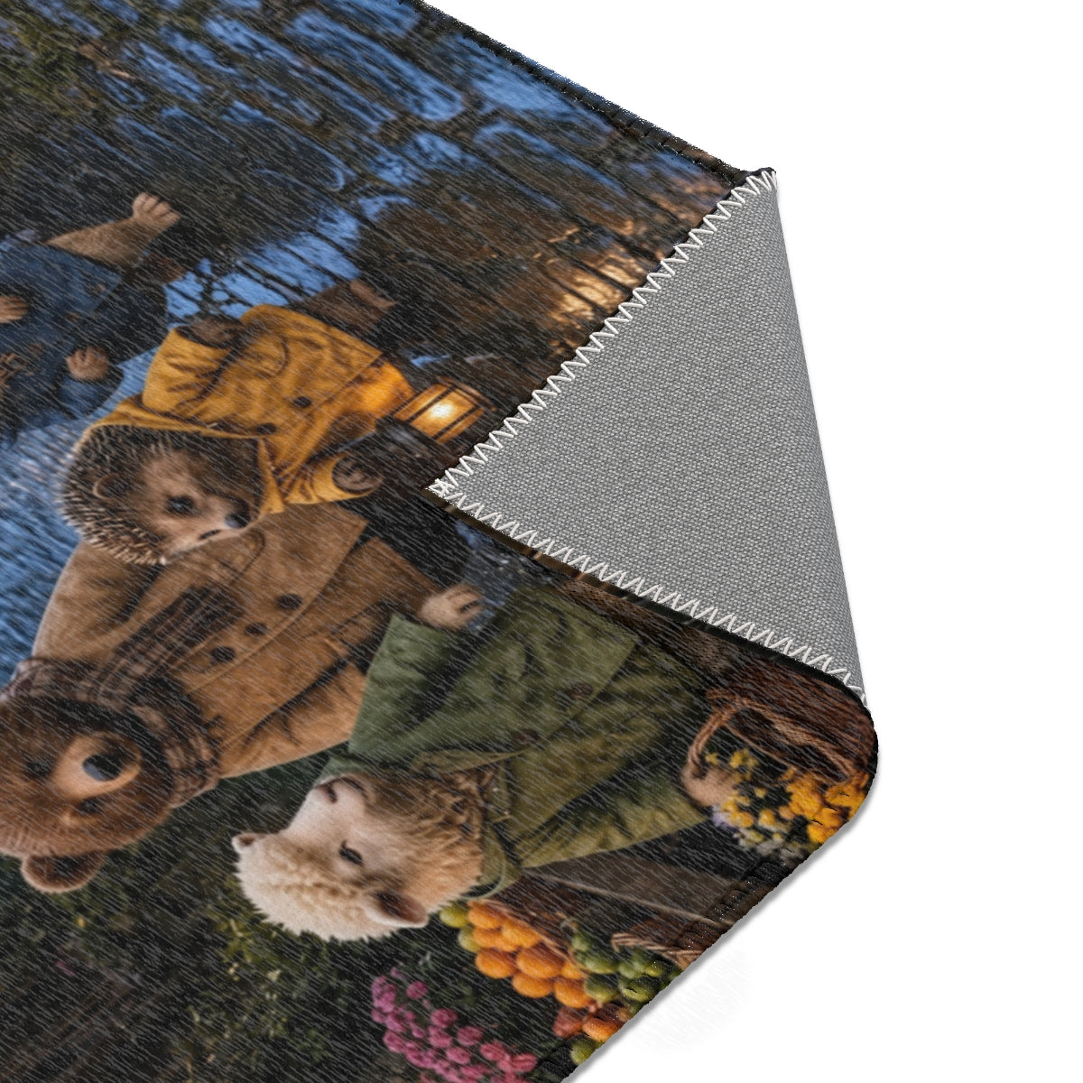 PAWTAPES™ Woodland Road Cozy Animal Rug