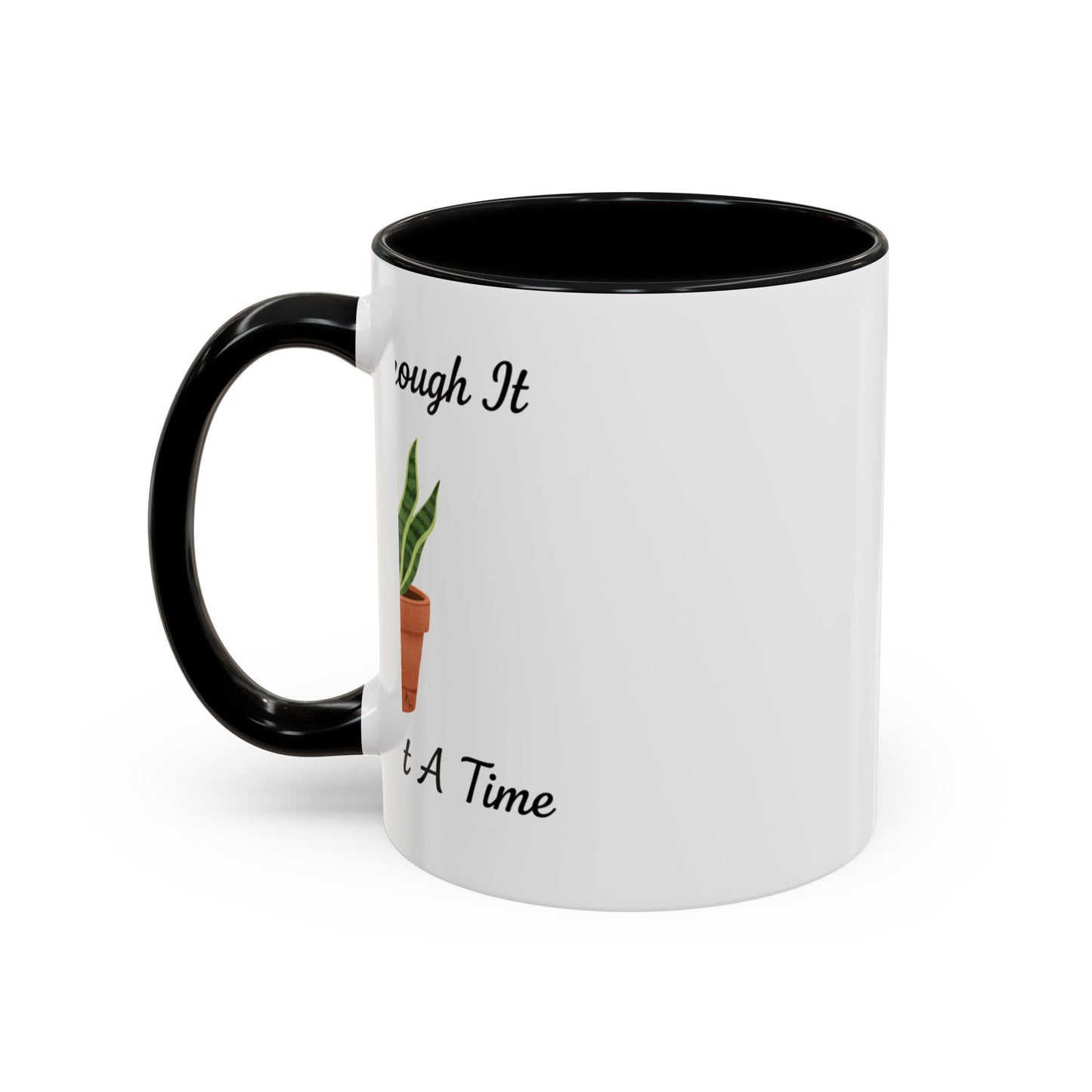 Grow Through It Coffee Mug “One Leaf At A Time” Plant Lover Ceramic Accent Mug