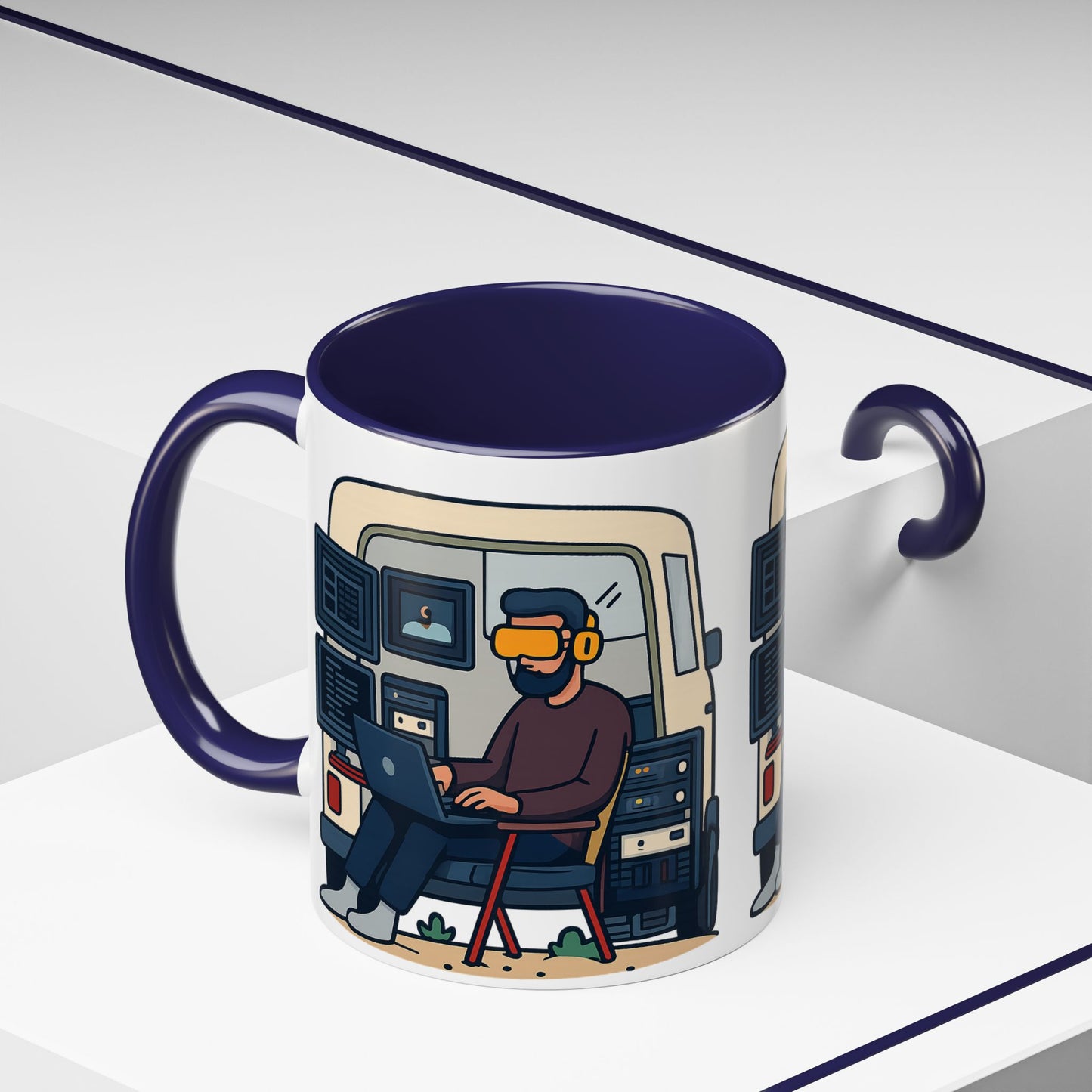 Retro Camper Van Ceramic Coffee Mug, 11oz or 15oz