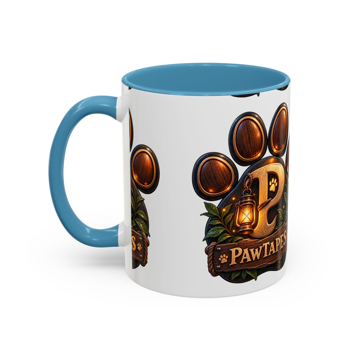 PawTapes Paw Print Accent Mug — Official Channel Merch | 11oz & 15oz