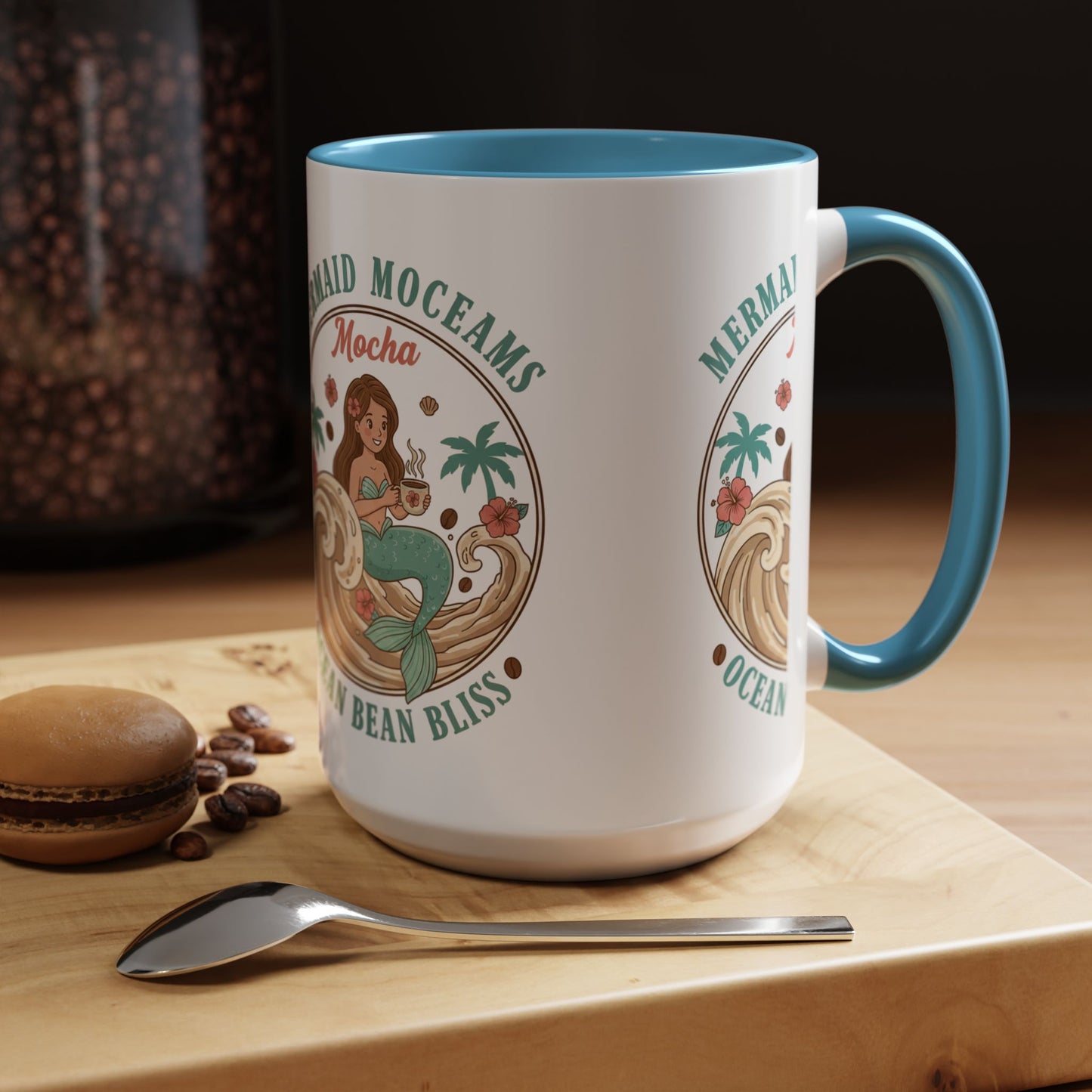 Tropical Palm Ceramic Coffee Mug | Paradise Awaits Beach Gift