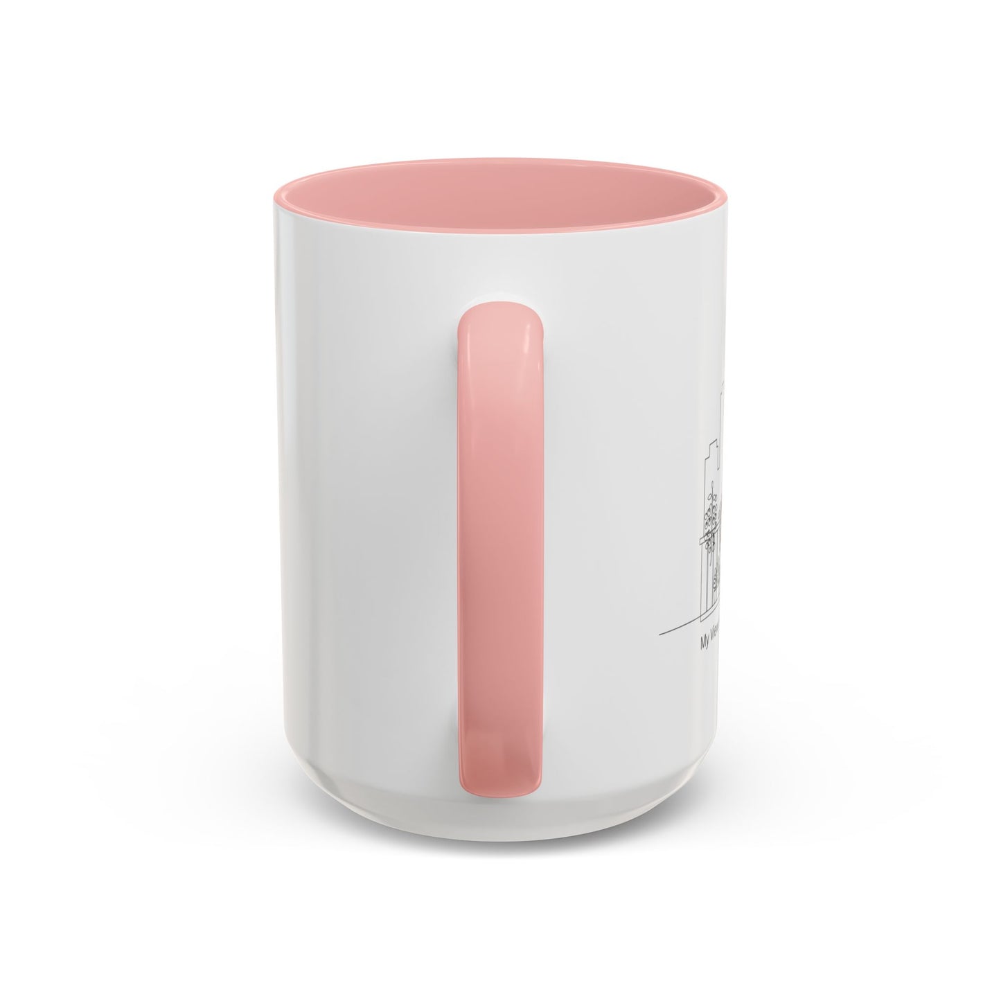City Skyline Ceramic Coffee Mug, 11/15 oz Minimalist Design