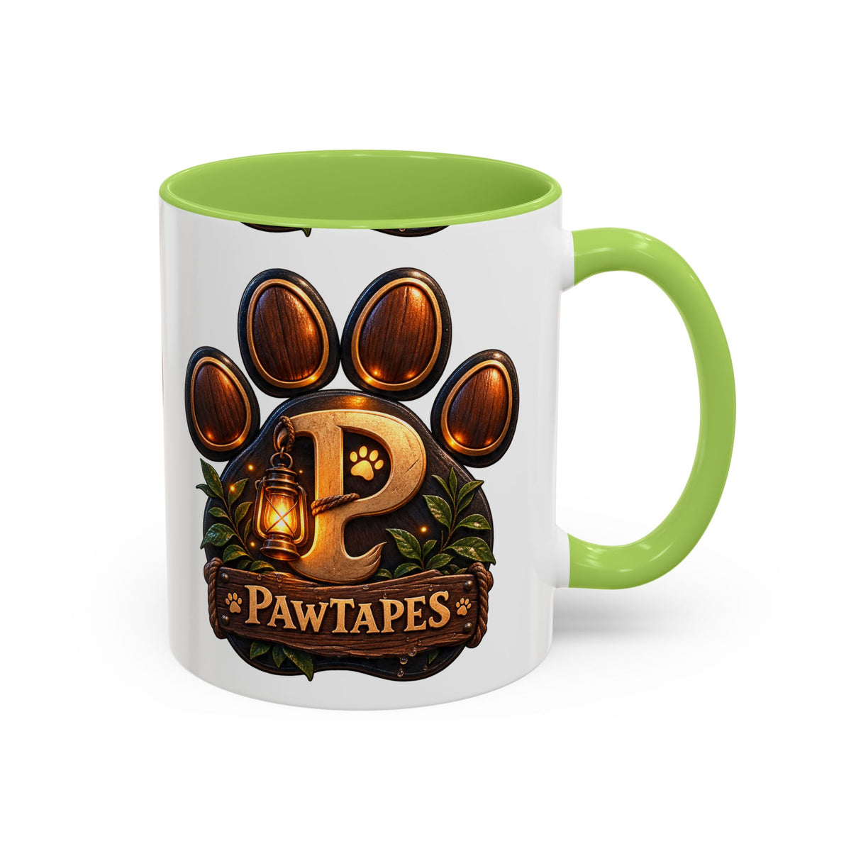 PawTapes Paw Print Accent Mug — Official Channel Merch | 11oz & 15oz