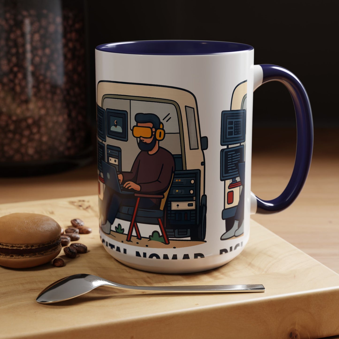 Retro Camper Van Ceramic Coffee Mug, 11oz or 15oz