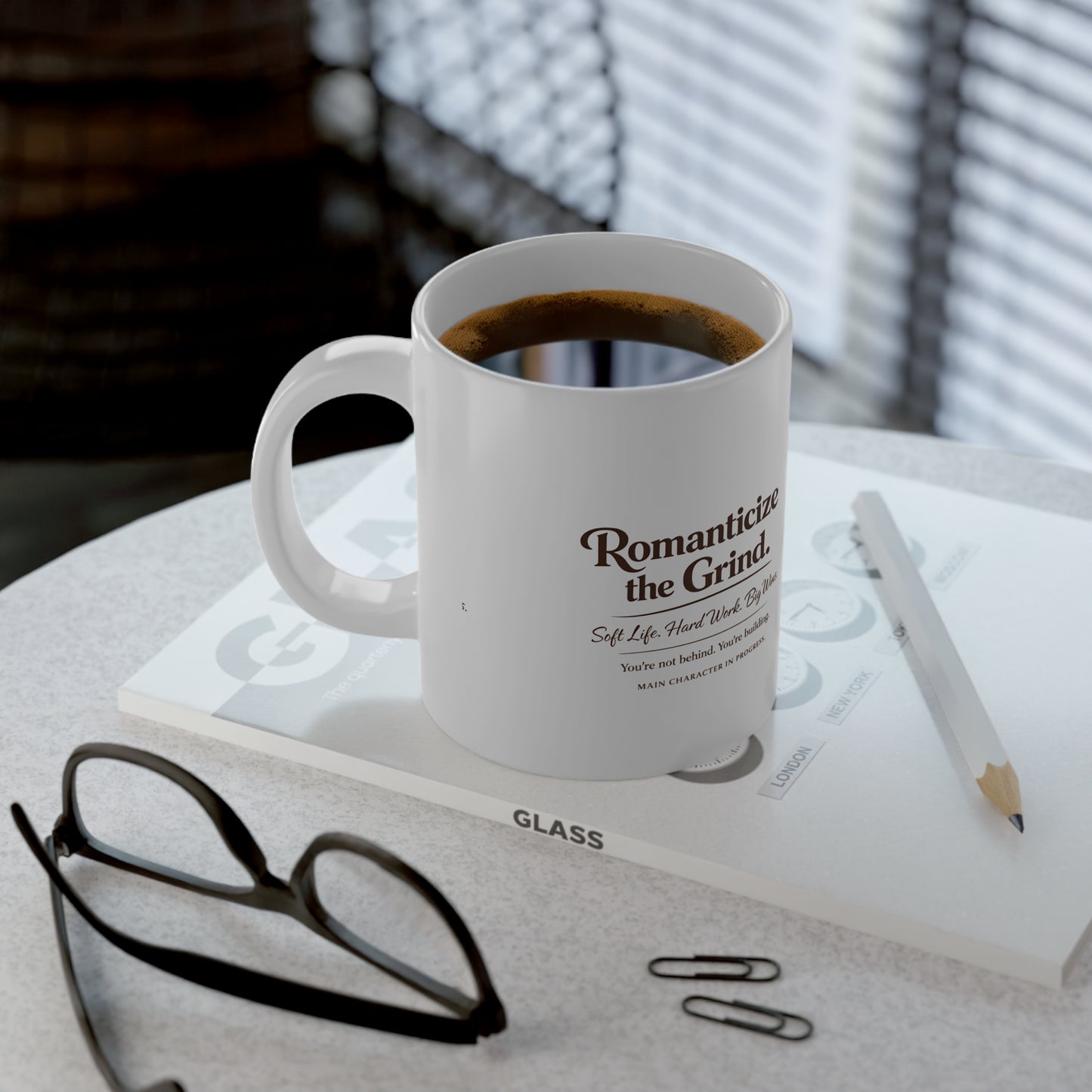 Energy Coffee Cup Motivational Aesthetic Gift for Students & Entrepreneurs