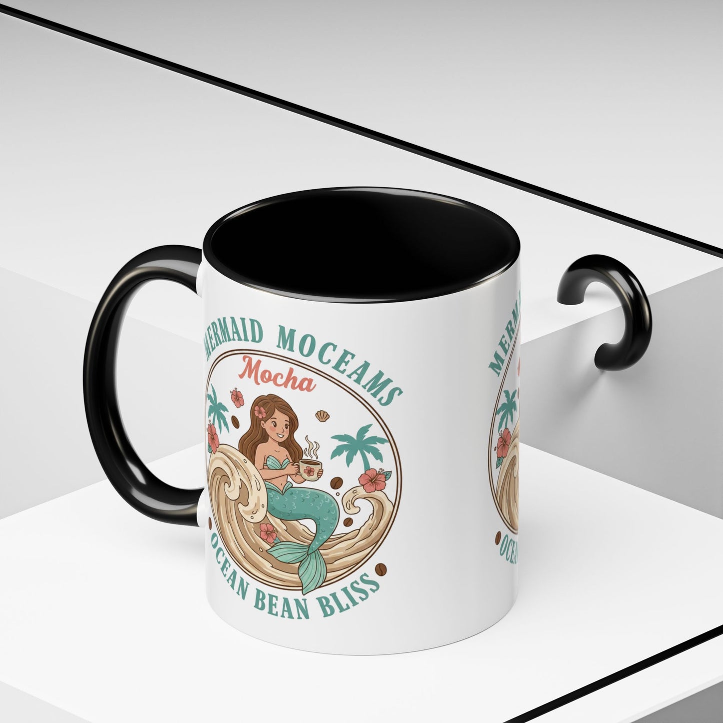 Tropical Palm Ceramic Coffee Mug | Paradise Awaits Beach Gift