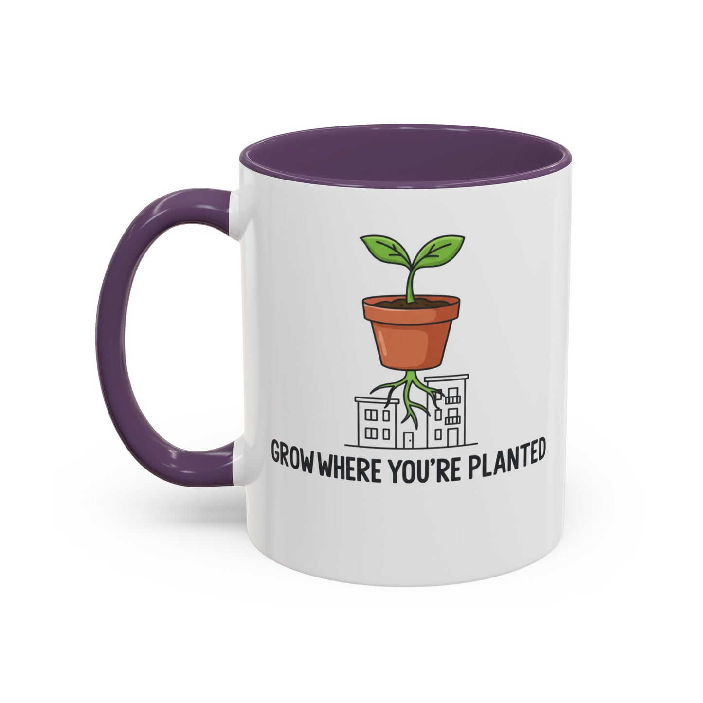 Watered & Well Planted Ceramic Coffee Mug | Plant Lover Gift