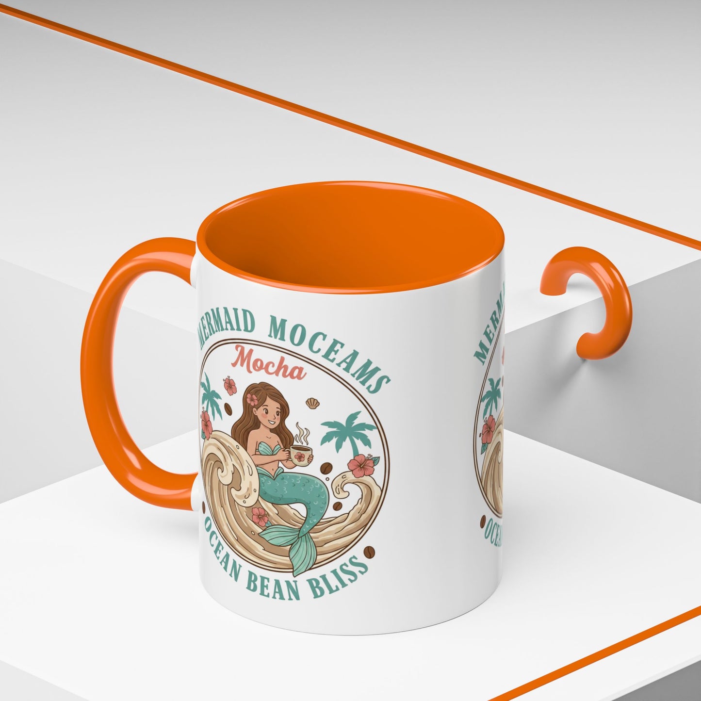 Tropical Palm Ceramic Coffee Mug | Paradise Awaits Beach Gift