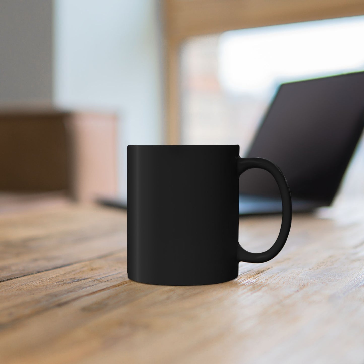 Black Ceramic Veggie Garden Coffee Mug