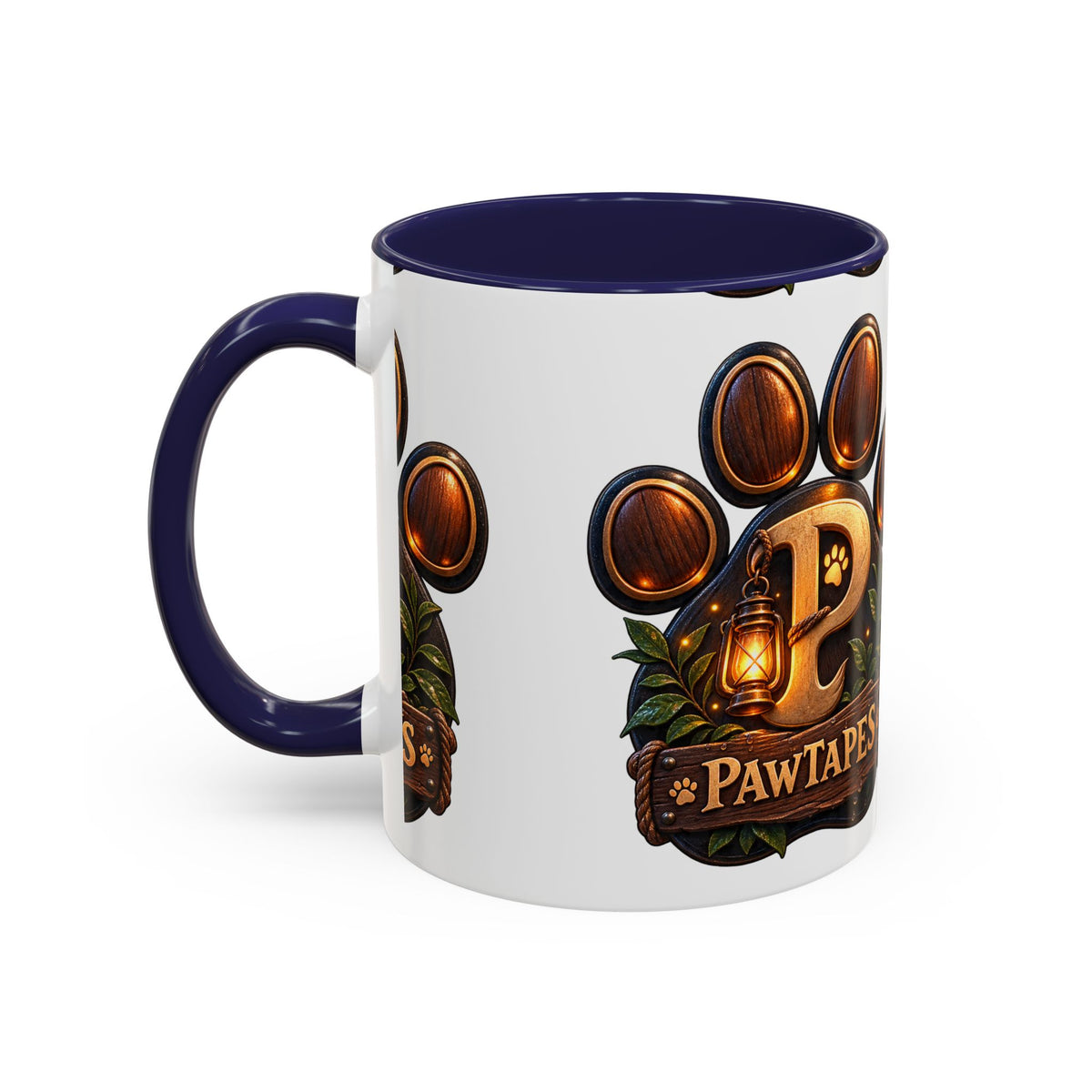 PawTapes Paw Print Accent Mug — Official Channel Merch | 11oz & 15oz