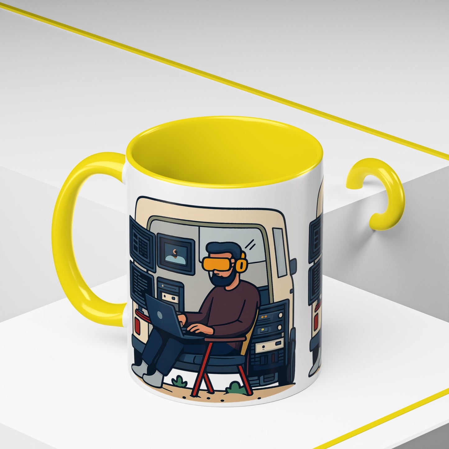 Retro Camper Van Ceramic Coffee Mug, 11oz or 15oz