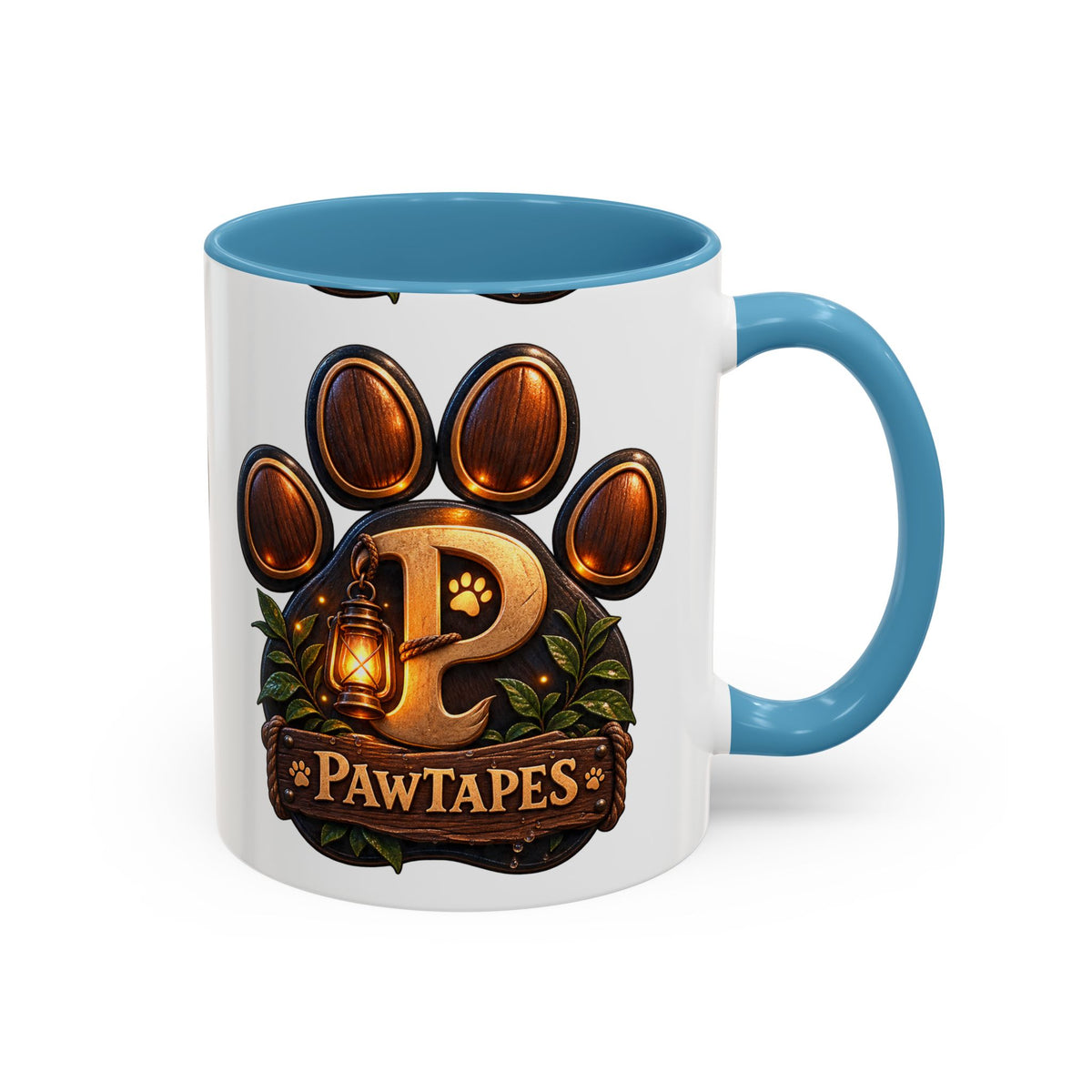PawTapes Paw Print Accent Mug — Official Channel Merch | 11oz & 15oz
