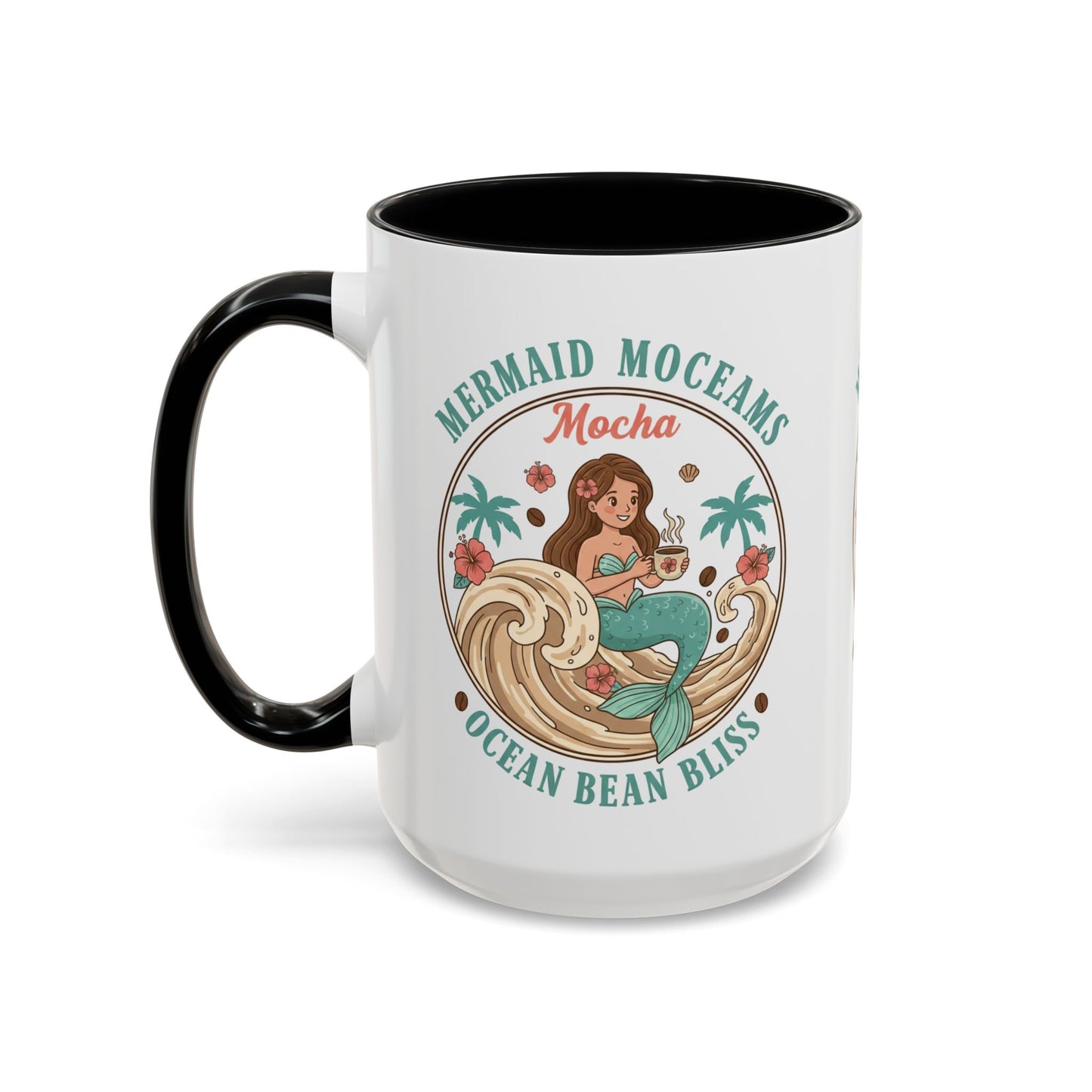 Tropical Palm Ceramic Coffee Mug | Paradise Awaits Beach Gift