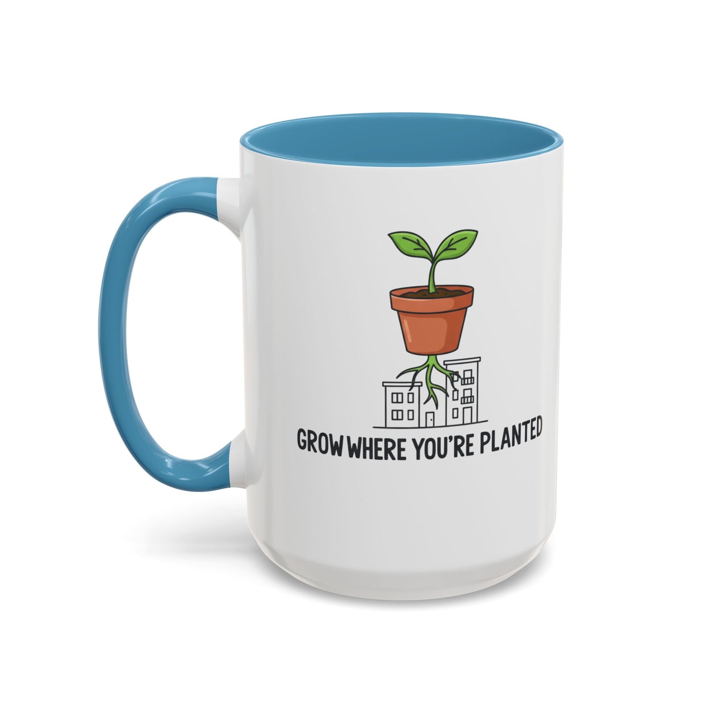 Watered & Well Planted Ceramic Coffee Mug | Plant Lover Gift