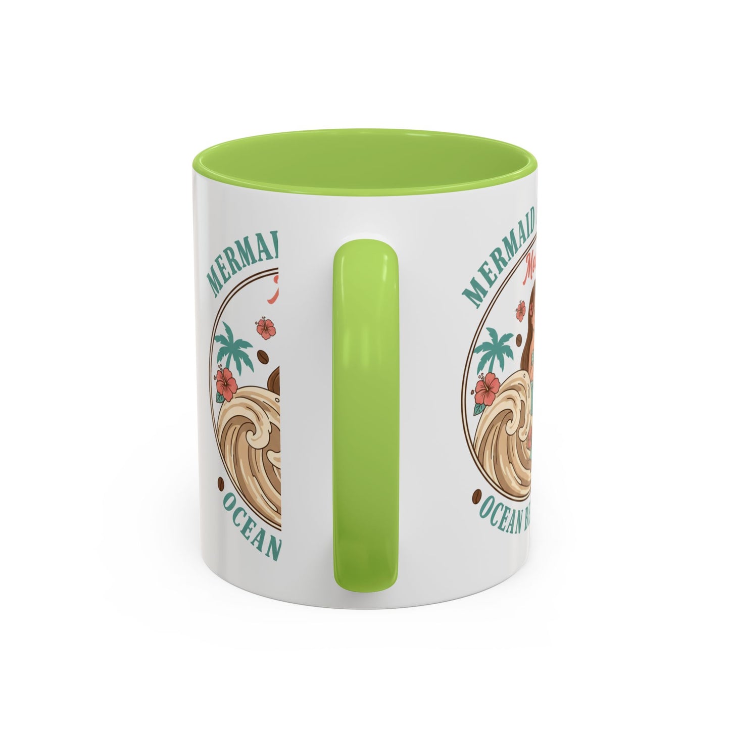 Tropical Palm Ceramic Coffee Mug | Paradise Awaits Beach Gift