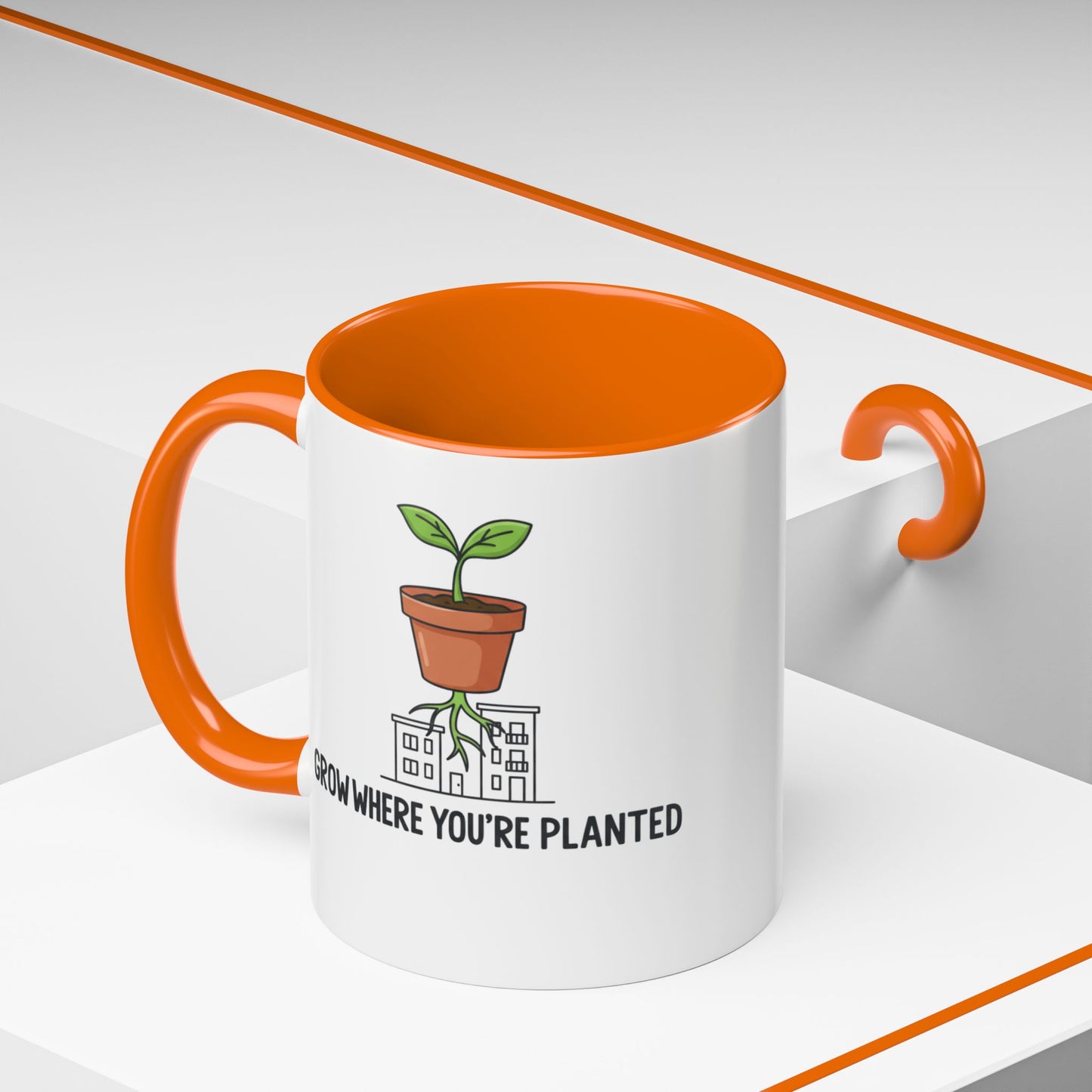 Watered & Well Planted Ceramic Coffee Mug | Plant Lover Gift