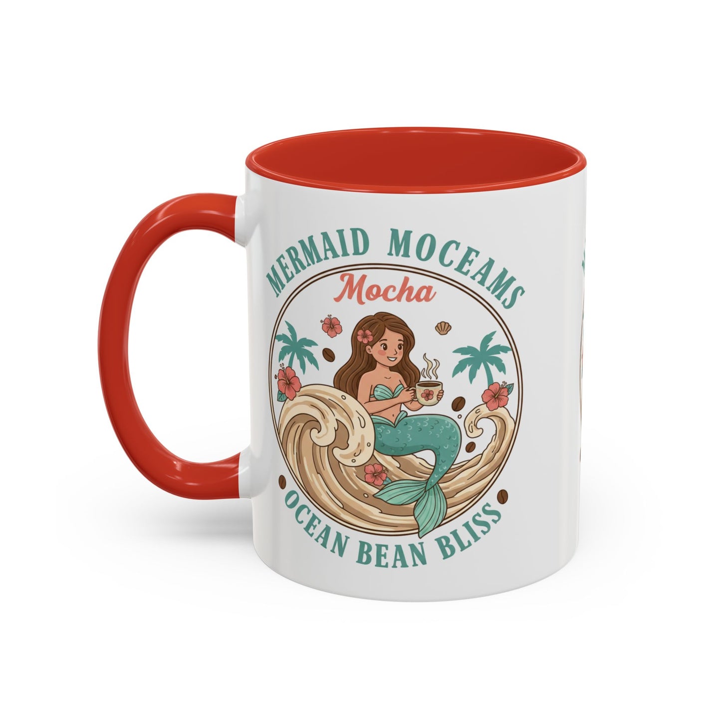 Tropical Palm Ceramic Coffee Mug | Paradise Awaits Beach Gift