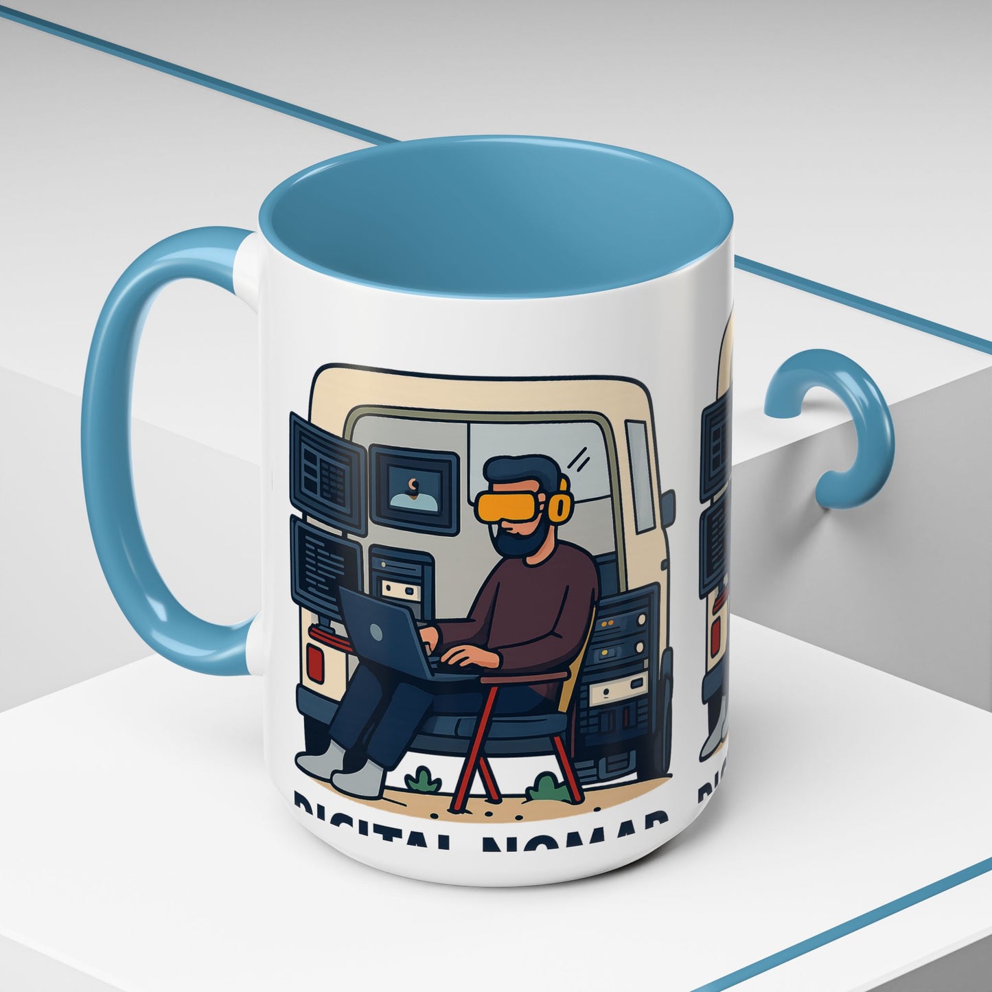 Retro Camper Van Ceramic Coffee Mug, 11oz or 15oz