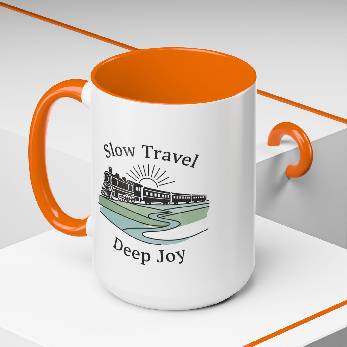 Vintage Camper Road Trip Ceramic Coffee Mug | 15oz Camping Gift