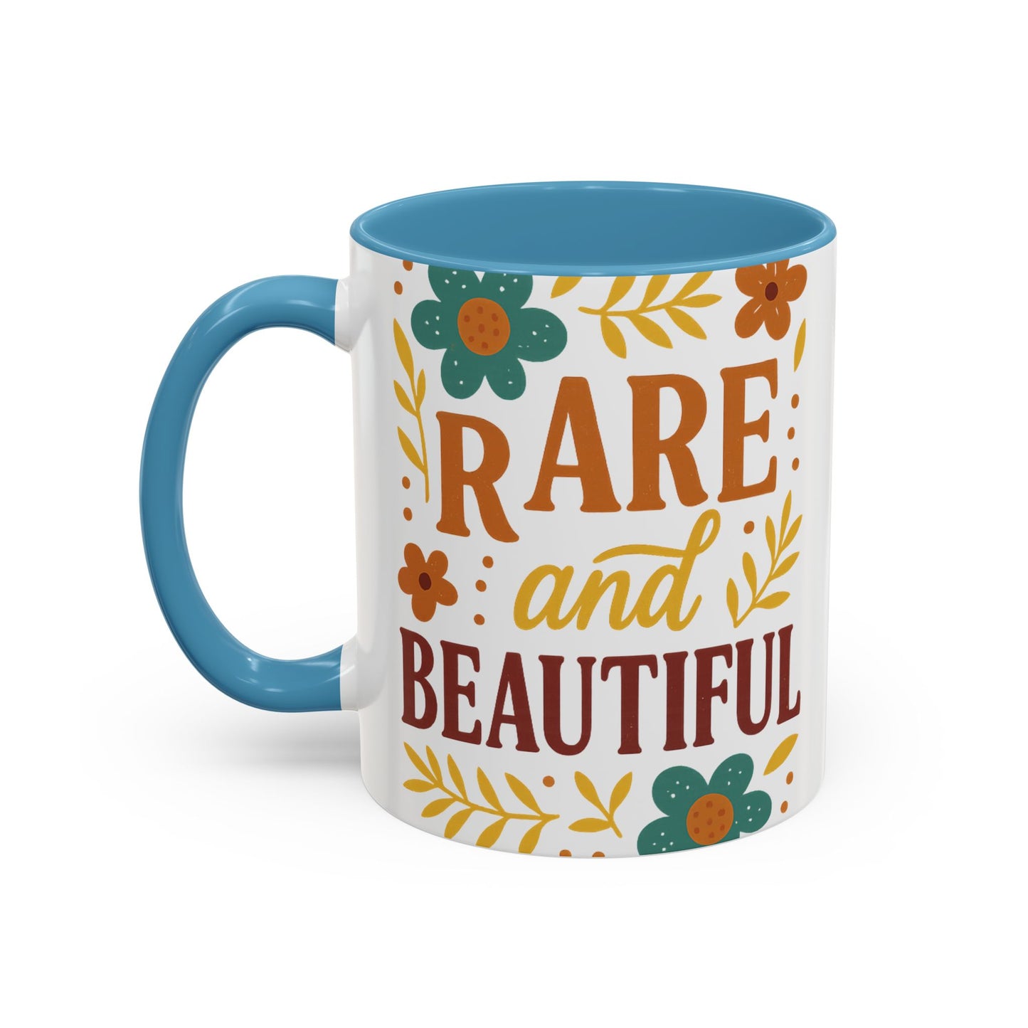 Beautiful Morning Floral Coffee Mug “You Are Beautiful” Inspirational Ceramic Accent Mug