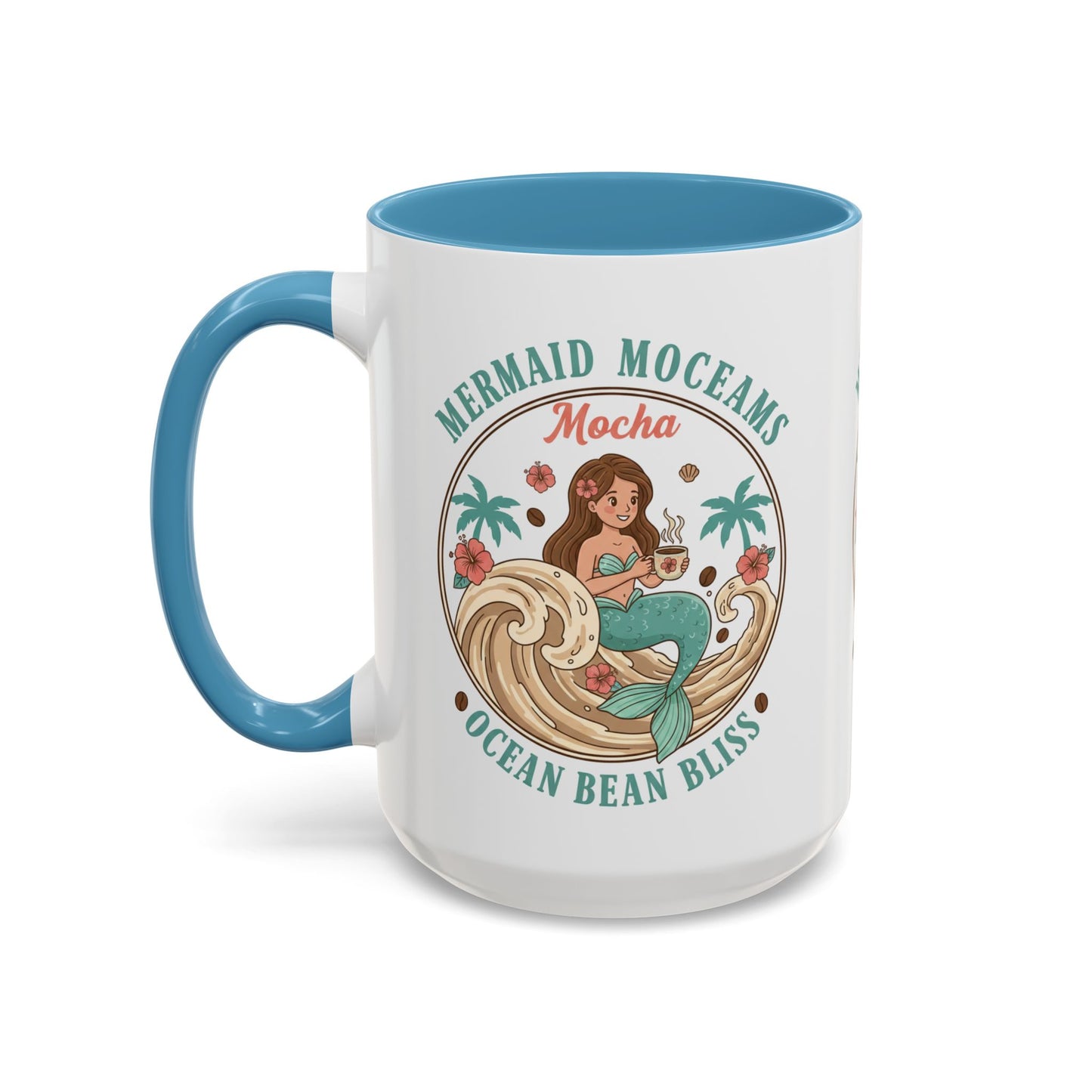 Tropical Palm Ceramic Coffee Mug | Paradise Awaits Beach Gift
