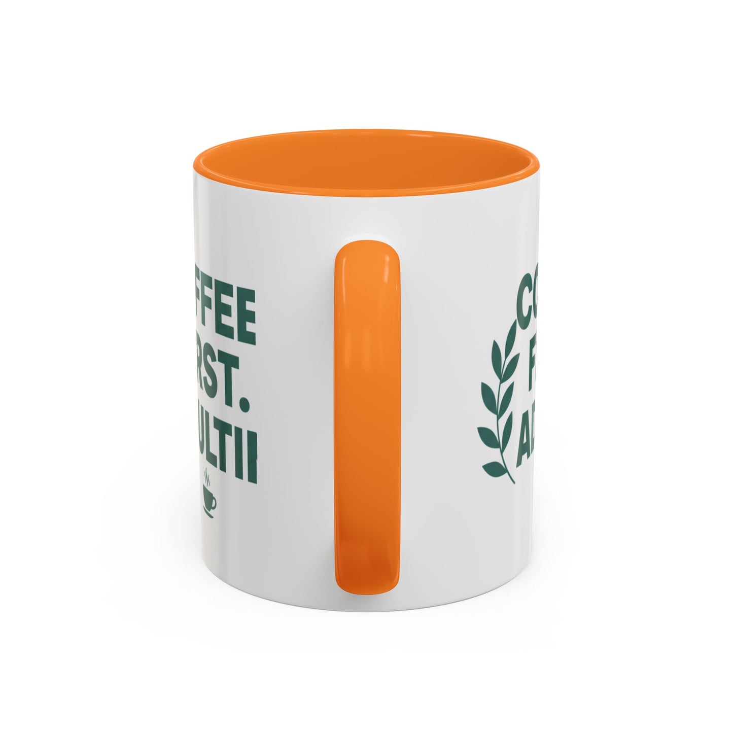 Funny Coffee First Adulting Later Ceramic Mug | 15oz White Gift Cup